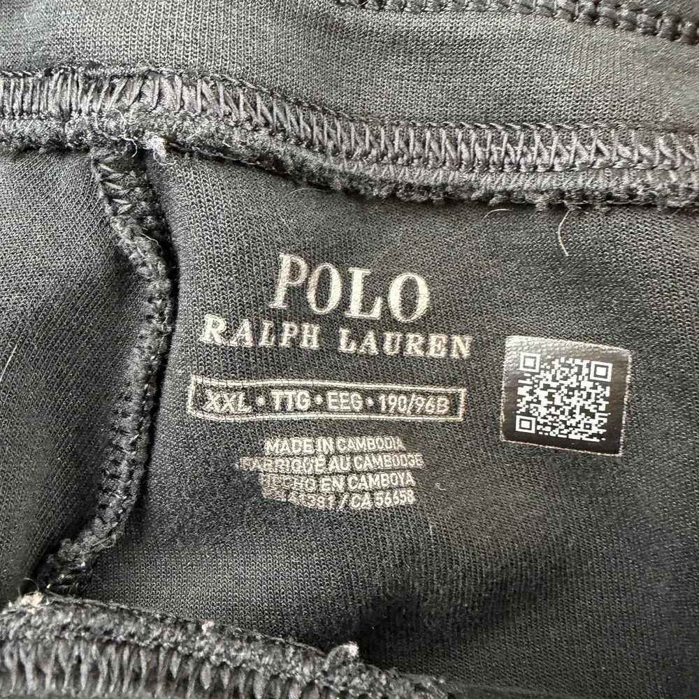 Polo Ralph Lauren Sweatpants Mens XXL Black Fleece Jogger Pants Elastic Waist